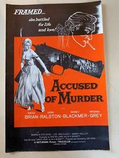 Accused of Murder Pressbook 1957 David Brian, Vera Ralston, Virgina Grey, rare !