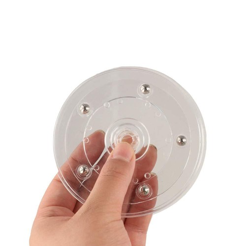 Round Rotating Display Stand Transparent 360-Degree Rotary Table Jewelries - Picture 4 of 21