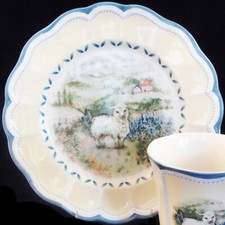 LENOX PROVENCAL GARDEN Lamb Plate Luncheon 9" NEW NEVER USED made in Thailand
