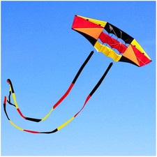 Giant Beach Kite with Multi-Color Tails