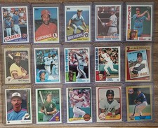 15 Card Lot 80s All Stars/HOFs RC Gwynn Johnson Strawberry. 13 Unique Players