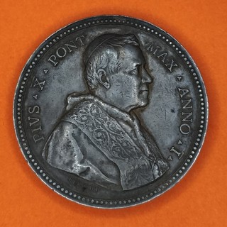 1903 Silbermedaille Papst Pius X. (Bianchi)
