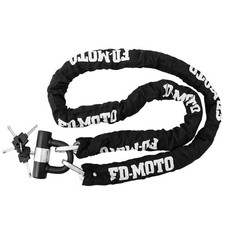 FD-MOTO 2.0M*10mm Motorcycle Chain and Disc Lock Heavy Duty Motorbike U Security