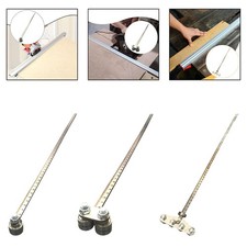 Positioning slide for circular saws, adjustab...