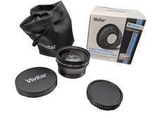 Vivitar 40.5mm 0.43x Professional Wide Angle Lens with Bag and Caps