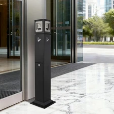 Cigarette Butt Receptacle Standing Ashtray Vertical Smoke Barrel Indoor/Outdoor