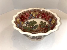 COPELAND SPODE DELFT ENGLAND TOWER PATTERN 226336 COMPOTE RARE