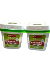 2-Pack Rubbermaid 7.2 Cup Freshworks Produce Saver Food Storage Container
