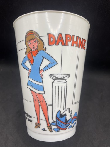 Vintage 70s Rare 7-11 Hanna-Barbera Scooby-Doo DAPHNE Plastic Cup NICE!