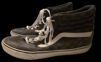 Vans Filmore High Top Mens Sneakers Shoes Mens 12 Gray Checkered