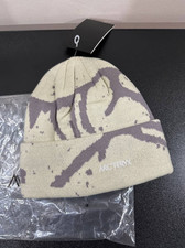Arc  teryx Grotto Toque Beanie Beige Merino Wool Knit Winter Ski Hat NWT Unisex