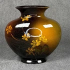 Weller Louwelsa Antique Vase Hand Painted Floral Pottery Small Chip AS IS 5"