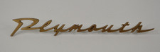 1962 Plymouth Savoy Side Door Script Trim Emblem 7606122 - Painted Gold