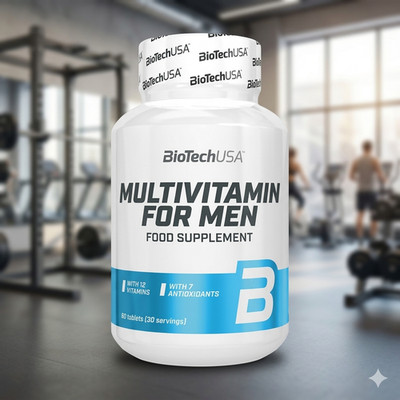 (186,07 EUR/kg) Biotech USA Multivitamin for Men 60 Tabletten Glutenfrei