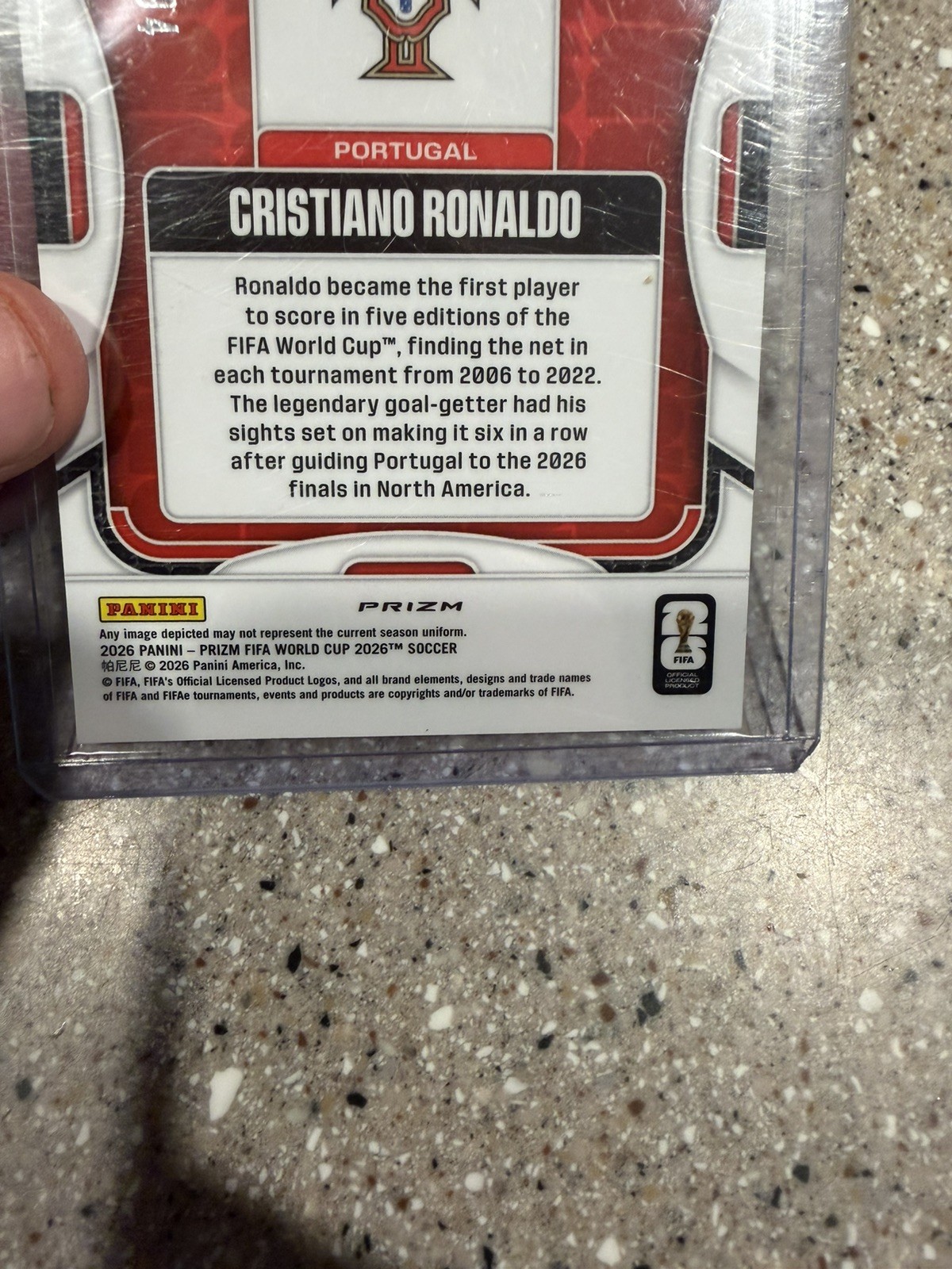 2026 Panini Prizm FIFA World Cup World Cup CRISTIANO RONALDO Old Glory /94 #367 view 10