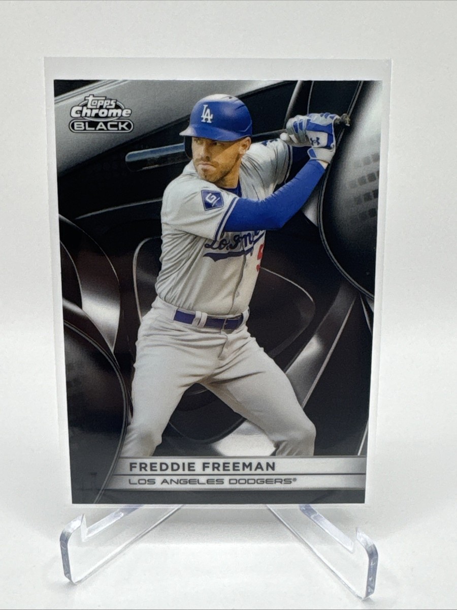2025 Topps Chrome Black Freddie Freeman Base Los Angeles Dodgers
