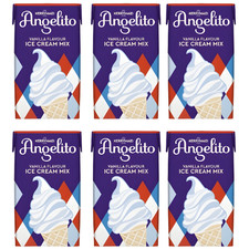 Angelito Vanilla Ice Cream Mix 1–6 Cartons 1lt Whippy Sundae Ninja Dessert