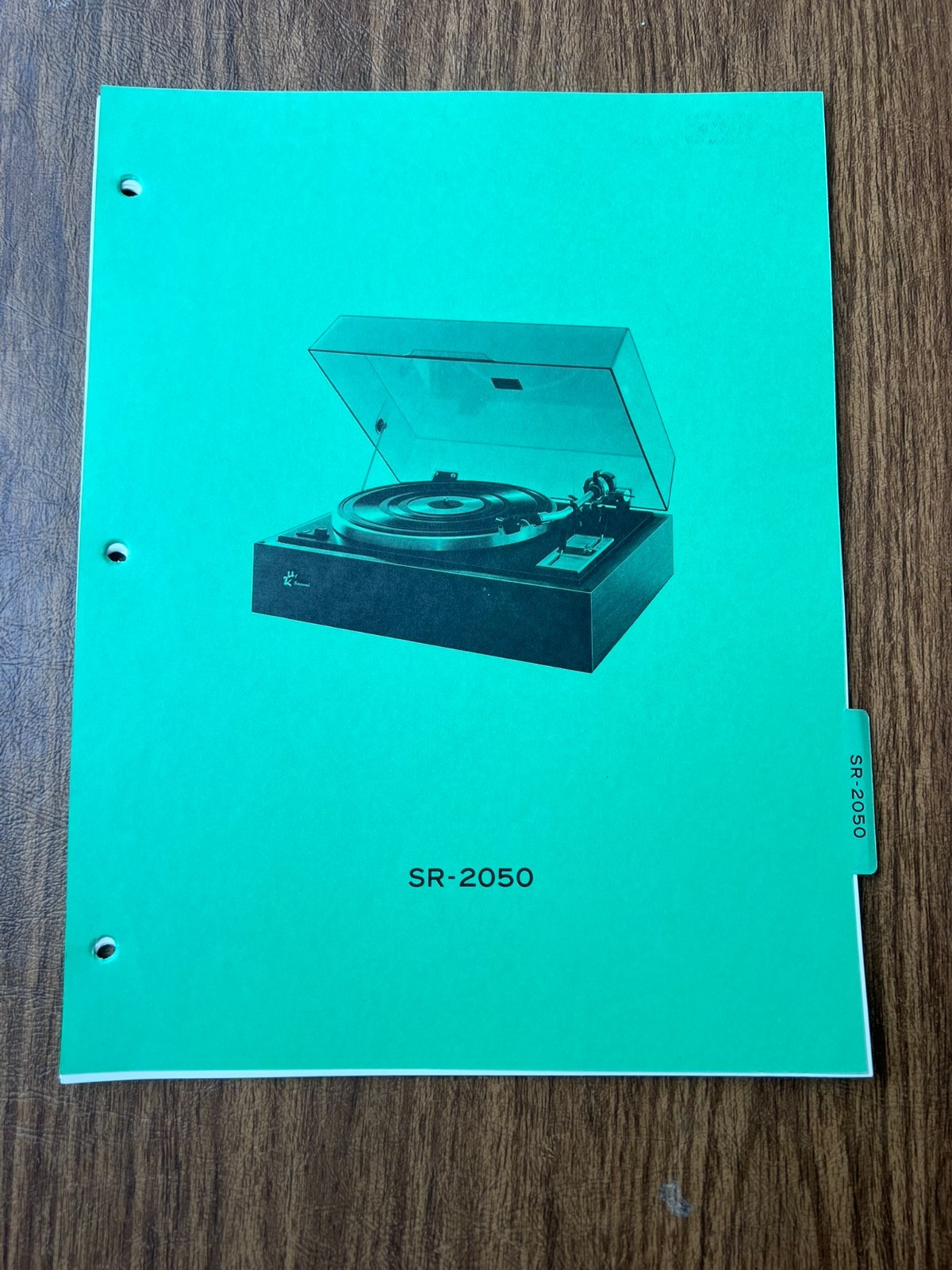 Original Vintage SANSUI SR-2050 Turntable Service Manual