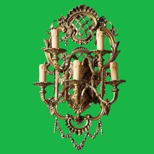 Antique Louis XV Style Wall Sconce in Gilt Bronze, Rococo style - 5 Lights