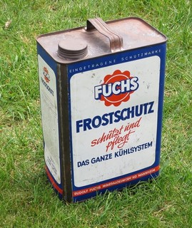 Blechkanister Fuchs Frostschutz Mannheim Deko retro vintage Oldtimer