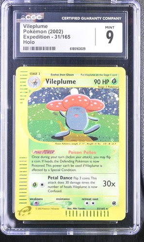 Vileplume graded CGC 9 for sale on eBay