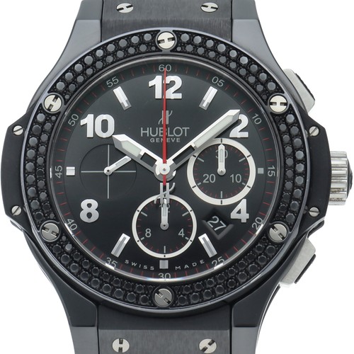 HUBLOT Big Bang Black Magic Chronograph 44mm Black Diamond Bezel 301.CV.130....