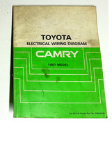 1987 Toyota Camry Electrical Wiring Diagrams Factory Manual OEM