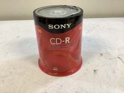 Sony CD-R 100 Pack 80min 700MB/M 1-48x CD Disc Sat ''N6C''