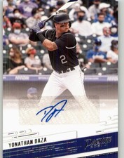 2021 Panini Chronicles Yonathan Daza Prestige Autograph #PR-YD Rockies
