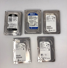 Lot of 5 Mixed Brand 3.5" SATA Hard Drives 250GB - 1TB WD Seagate HDD LOT