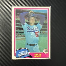 1981 Topps - Steve Howe #693 (RC) Los Angeles Dodgers Rookie Card. rookie card picture