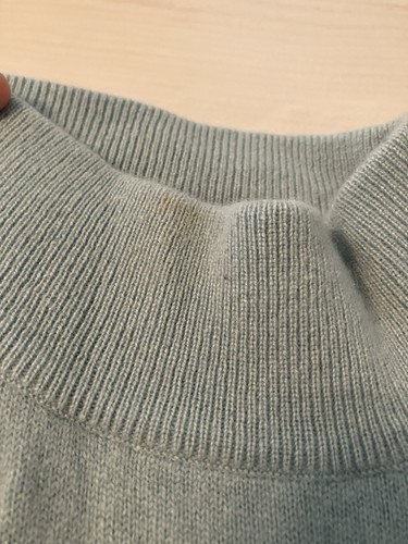 Charter Club Blue Cashmere Turtle Neck Sweater Top Shirt $250 2-ply GUC Knit M - Picture 7 of 10