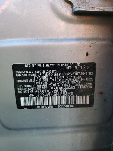 LEFT FRONT WIPER ARM OEM 2015 SUBARU FORESTER 86532SG010 - Picture 18 of 24