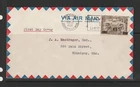 Canada 1932 6c Opt FDC, airmail cover, Regina cds, typed Address SG 313