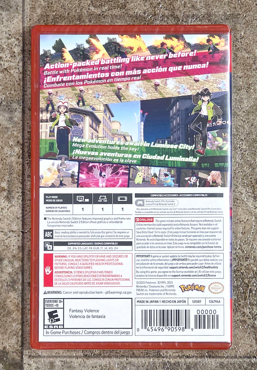 Pokemon Legends: Z-A - Nintendo Switch 2 for sale online | eBay