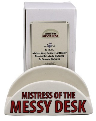 Our Name Is Mud Enesco Desk Accessory ''Mistress of the Messy Desk'' Lorrie Veasey