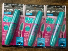 Maybelline Volume Express Mega Plush Washable Mascara 276 Brownish Black 3 Pack
