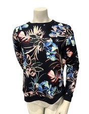 Hurley Women  s Floral Rash Guard Swim Top UPF 50 Long Sleeve Size M