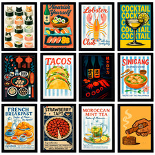 Food Vinyl Fridge Magnets – Cute Kawaii Home Decor with Meals and Snacks