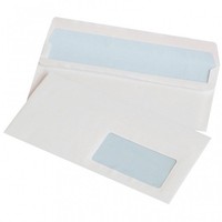 Office Products BriefumschläGe DL Selbstklebend, Fenster Rechts, Weiß, 1000 St.