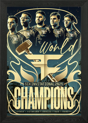 FaZe Clan Six Invitational 2025 Cha gerahmtes Wandbild Poster Leinwanddruck Bild