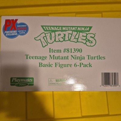 PLAYMATES TOYS Teenage Mutant Ninja Turtles Basic Figure 6-Pack PX Exclusive