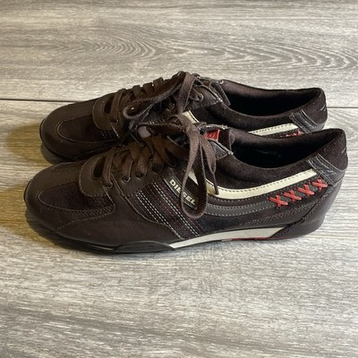 DIESEL レザー ボディバッグ フェード ブラウン y2k archive DIESEL archive metal logo ショルダーバッグ Y2K｜Yahoo!フリマ（旧