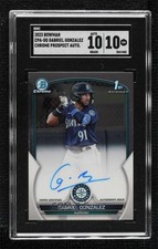 2023 Bowman Chrome Prospect Gabriel Gonzalez #CPA-GG SGC 10 GEM Auto