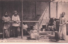 EXPOSITION COLONIALE STRASBOURG 1924  Village Africain  " une cuisine "