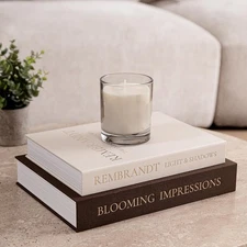 Decorative Faux Books Set - Modern Farmhouse & Boho Linen