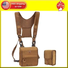 Bino Chest Binocular Harness System Combo Bag Rangefinder Pouch Hunting Case NEW