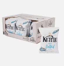 Kettle Chips Lightly Salted Hand Cooked Potato Flavour Crisp Full Box 12 x 80g