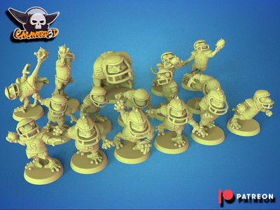 Slan proxy Frogg Fantasy Football Team - 3D  The NFFL 