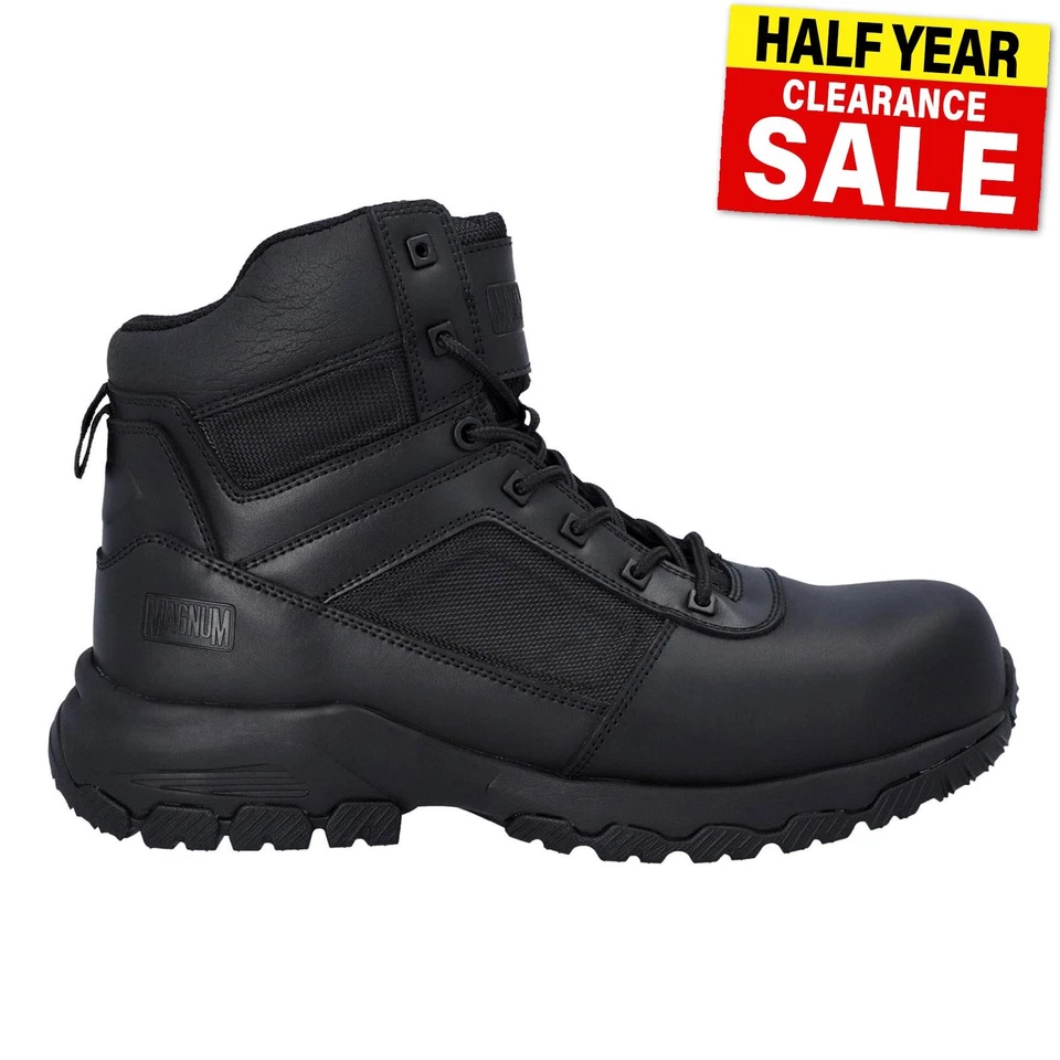 Magnum Vanguard 6.0 Mens Leather Safety Boots Black